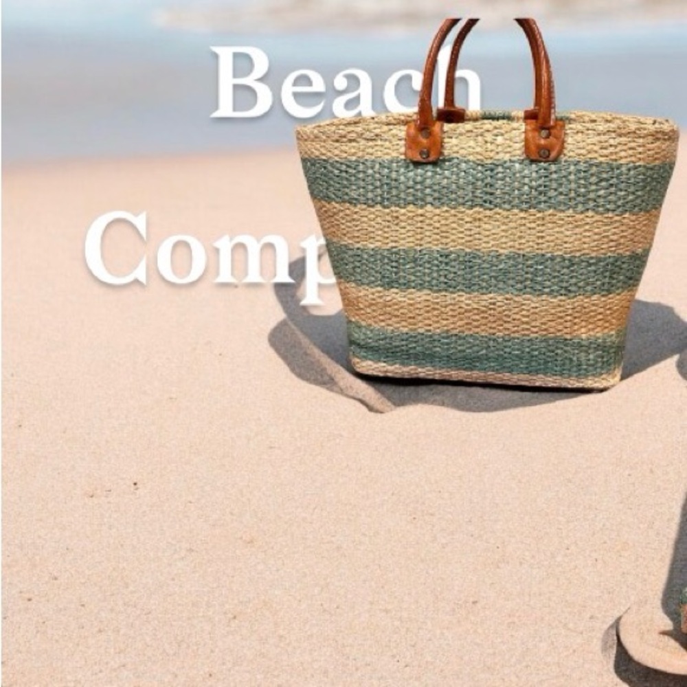 Striped Beach Tote Bag